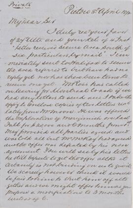 Letter, 8 April 1872