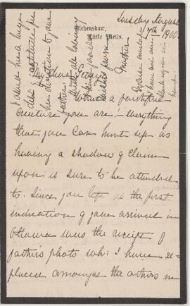 Letter, 7 August 1900