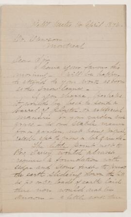 Letter, 14 April 1876