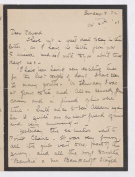 Letter, 25 October 1908