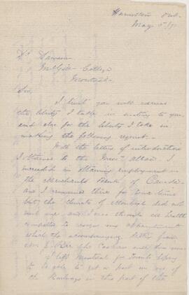 Letter, 3 May 1871