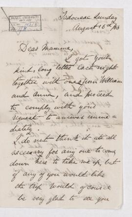 Letter, 16 August 1868