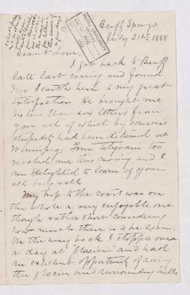 Letter, 31 July 1888