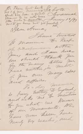 Letter, 12 January 1893