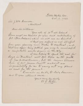 Letter, 2 October 1899