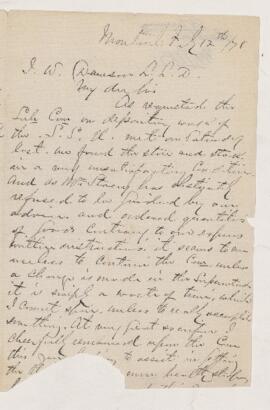 Letter, 12 February 1878