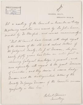 Letter, November 1899