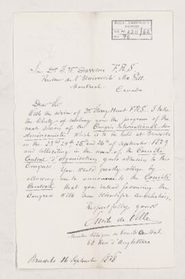 Letter, 16 September 1878