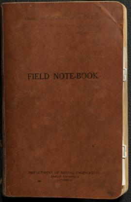 Field notebook, McGill Mining School Survey, May 1936