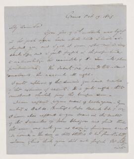 Letter, 19 October 1849