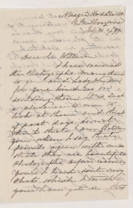 Letter, 31 July 1897