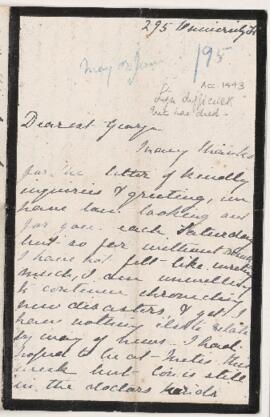 Letter, May or June 1895