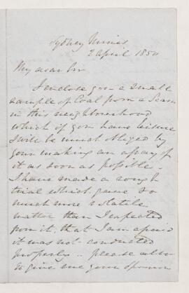 Letter, 2 April 1850