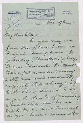 Letter, 17 October 1902