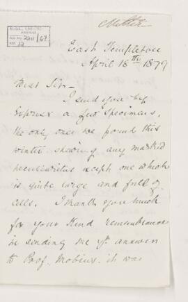 Letter, 18 April 1879