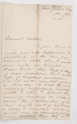 Letter, 1 January 1887