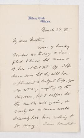 Letter, 27 March 1895