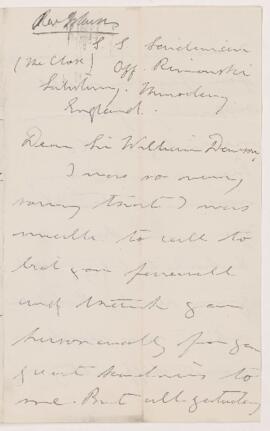 Letter from J. Herbert Johnson