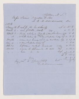 Account, 7 January 1857