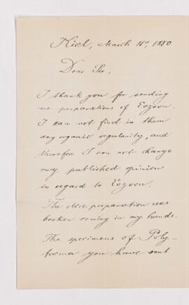 Letter, 11 March 1880