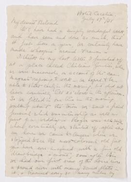Letter, 17 July 1931