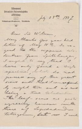 Letter, 28 July 1887
