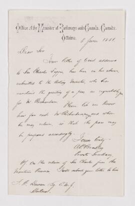 Letter, 8 June 1881