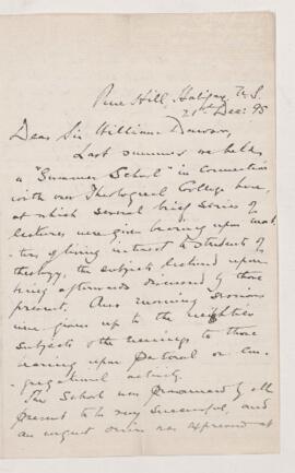 Letter, 21 December 1895