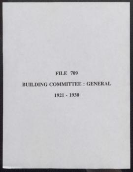 Building committee : General