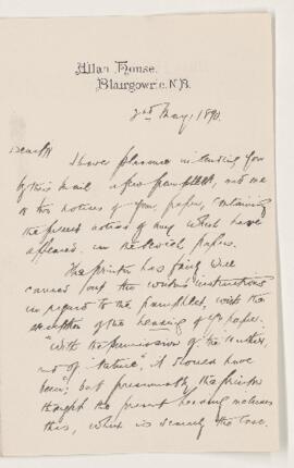 Letter, 2 May 1890