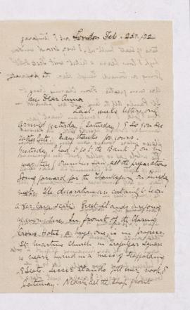 Letter, 25 February 1872