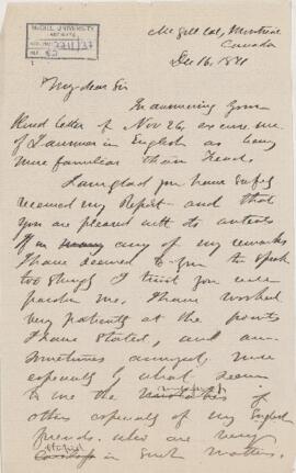 Letter, 16 December 1871