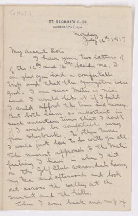 Letter, 16 July 1917