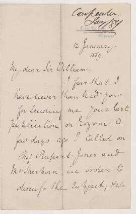 Letter, 12 January 1889