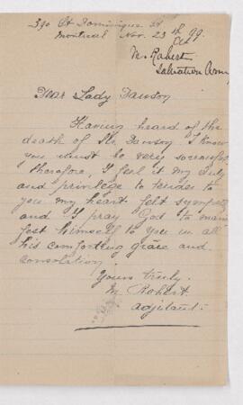 Letter, 23 November 1899