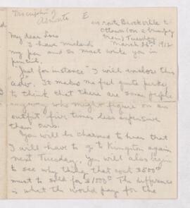 Letter, 26 March 1912