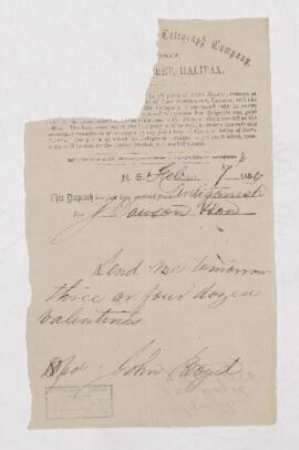 Order, 7 February 1856