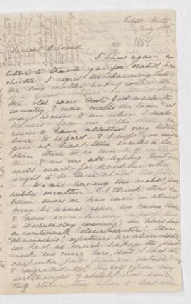 Letter, 1 July 1885