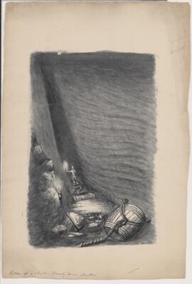 Painting, bottom of mine shaft