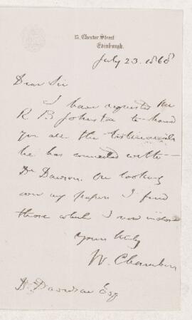 Letter, 23 July 1868