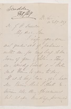 Letter, 11 February 1869