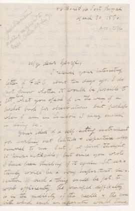 Letter, 30 March 1876