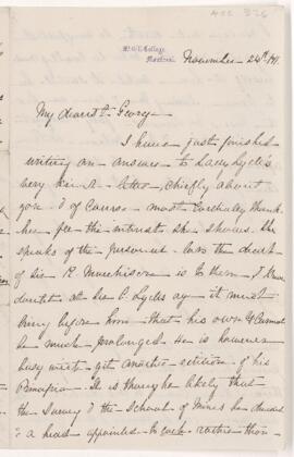 Letter, 24 November 1871