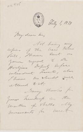 Letter, 1 February 1871