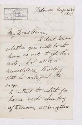 Letter, 23 August 1868