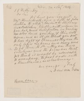 Letter, 20 August 1856