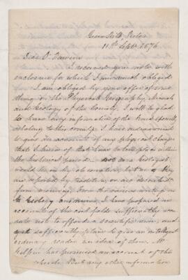 Letter, 11 September 1876