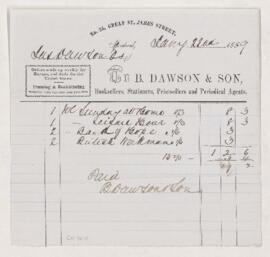 Receipt, 23 January 1859