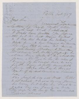 Letter, 19 October 1857