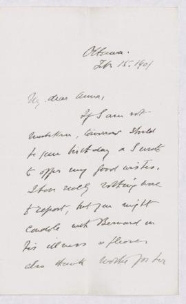 Letter, 15 February 1901